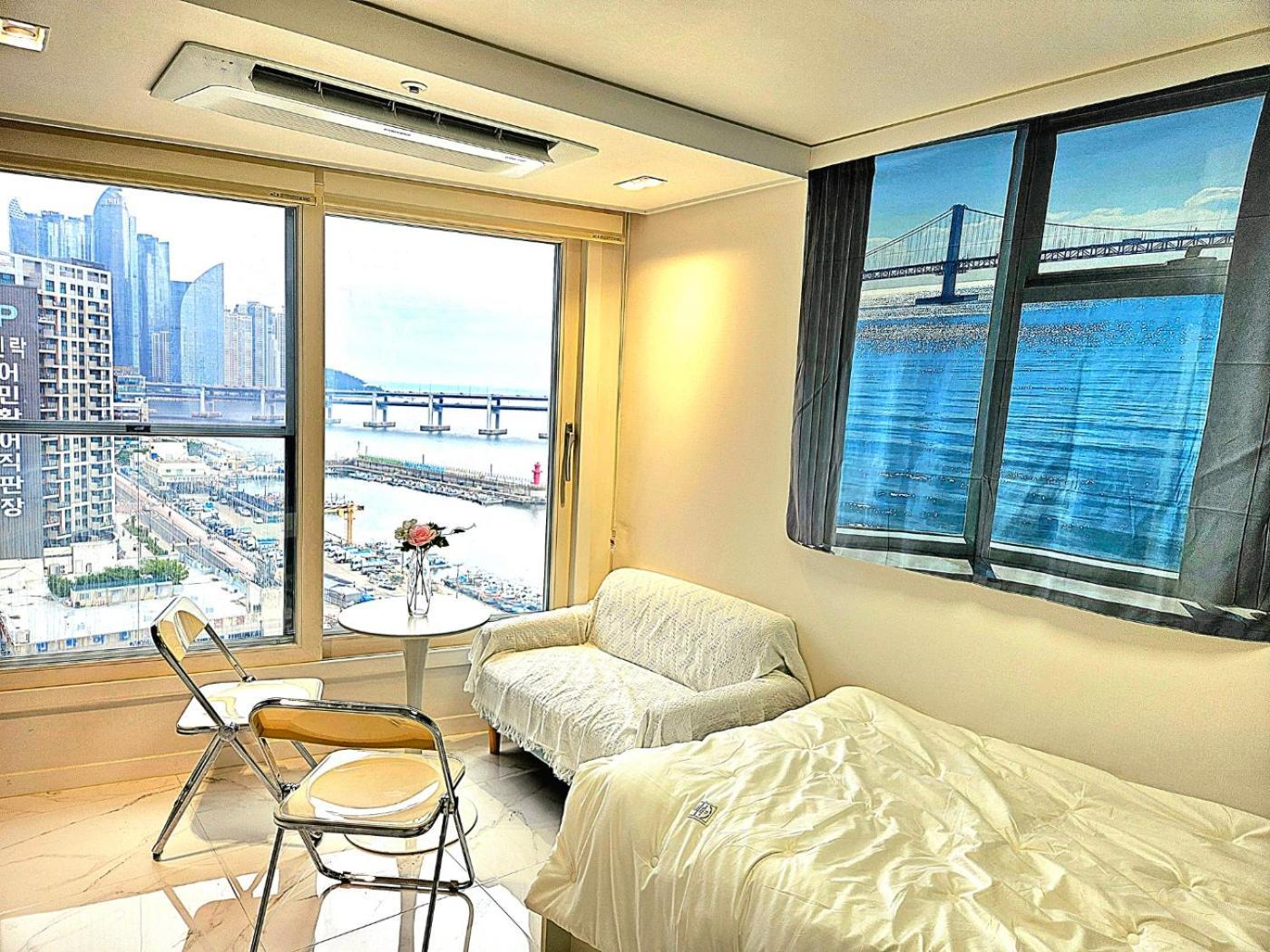 Apartment 부산 광안리 깔끔한 풀옵션 오션뷰 오피스텔