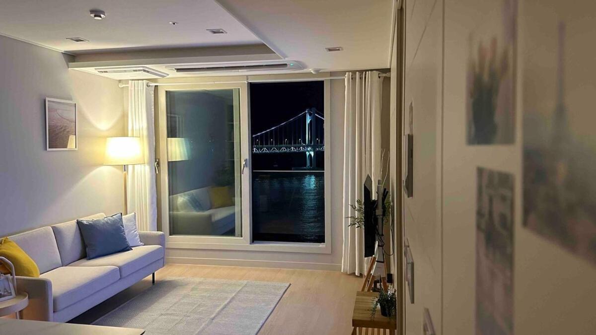 Apartment Harmony Gwangan Bridge Front View Busan