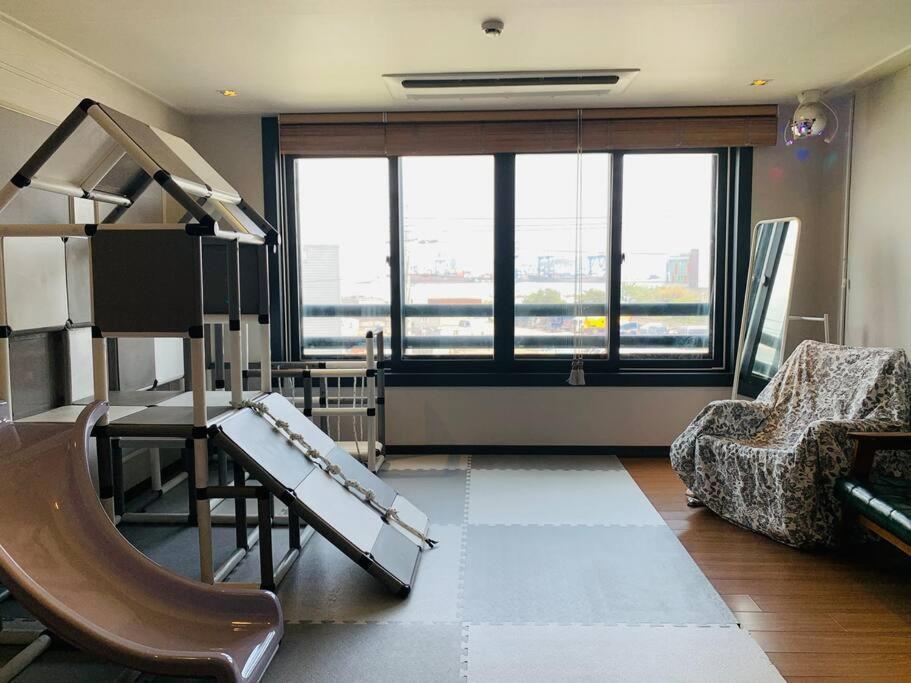 Pier 40 Free Parking Oceanview Kids House Jungle Gym Slide 2bedroom Busan