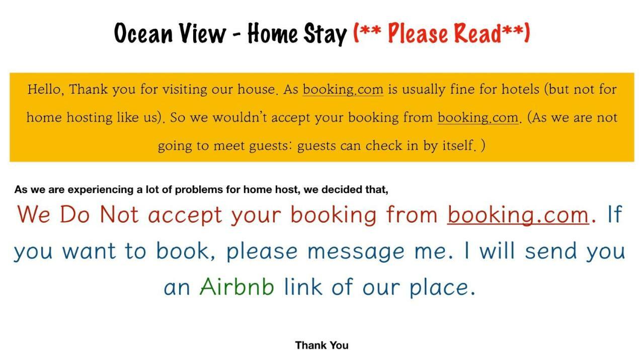 Apartment Ocean View Hamji Homestay *